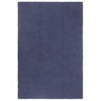 vidaXL Tapis rectangulaire Bleu marine 200x300 cm Coton, Verzenden, Neuf