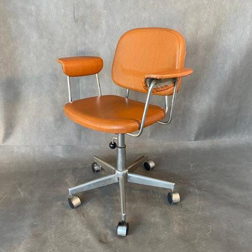Stoel - Roestvrij staal, Bureaustoel uit de jaren 60, Antiek en Kunst, Kunst | Designobjecten