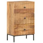 vidaXL Dressoir 45x30x75 cm massief mangohout, Verzenden, Nieuw