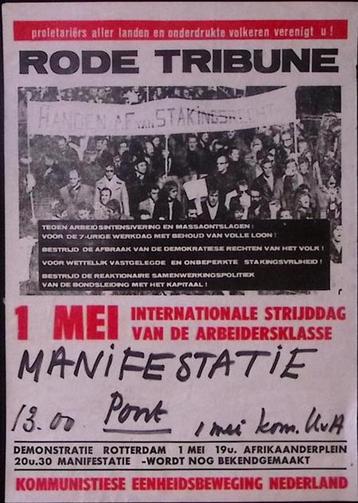Demonstratie voor de arbeidersklasse op poster (lijst optie) beschikbaar voor biedingen
