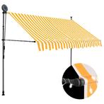 Luifel 300cm Wit/Oranje m. LED - Retour Deal -40%, Tuin en Terras, Zonneschermen, Verzenden, Nieuw, 250 cm tot 450 cm, Uitvalscherm