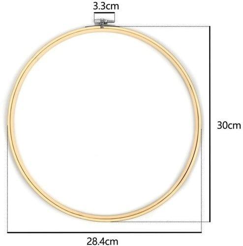 Bamboe borduurring flowerhoop bloemenring met stelschroef 30, Hobby en Vrije tijd, Knutselen, Nieuw