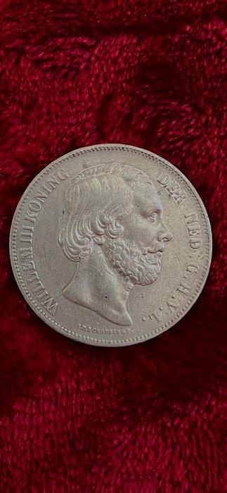 Nederland. Willem III. 2 1/2 Gulden 1857 (Zonder