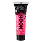 Moon Glow Neon UV Chunky Glitter Gel Hot Pink 12ml, Hobby & Loisirs créatifs, Articles de fête, Verzenden