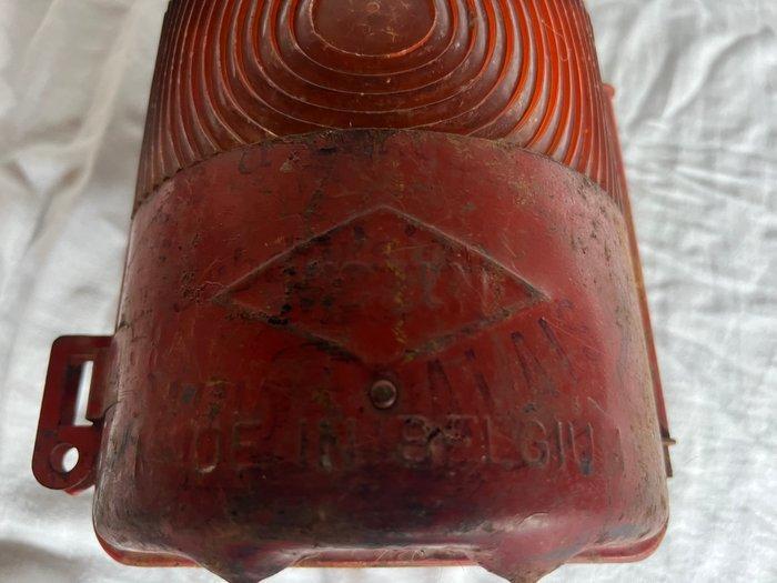 Olielamp - Glas, Metaal - Spoorweg lamp, Antiek en Kunst, Antiek | Wandborden en Tegels