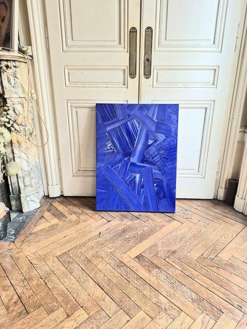 Bruno Cantais (1966) - Blue Composition (Composition Bleue), Antiek en Kunst, Kunst | Schilderijen | Modern