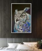 Luca Domiro - Nocturnal Wisdom (Owl) - Large Painting