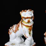 Figuur - Paire de porte-encens figurant des lions