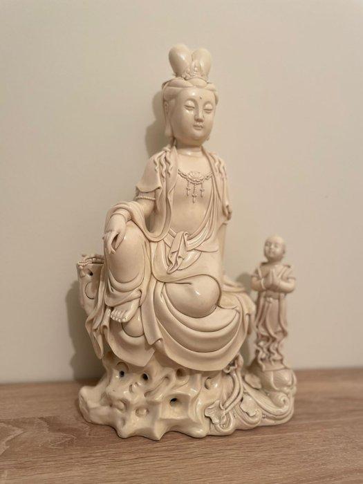 Guanyin - Porselein, Blanc de Chine - China - 20e eeuw, Antiek en Kunst, Antiek | Overige Antiek