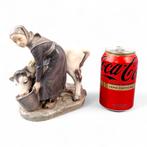Royal Copenhagen - Figurine - Girl in brown scarf feeding