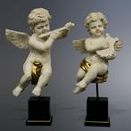 Sculpture, Coppia di grandi Putti - 80 cm - Marbre, Antiquités & Art, Antiquités | Céramique & Poterie
