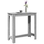 vidaXL Bartafel 102x50x103,5 cm bewerkt hout grijs sonoma, Huis en Inrichting, Verzenden, Nieuw