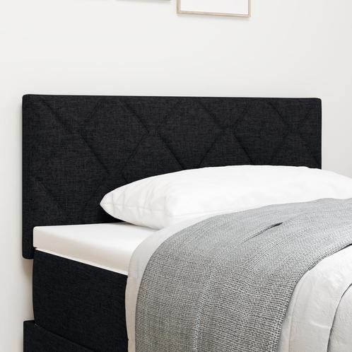 vidaXL Hoofdbord met Diamantblokkenontwerp Zwart 90 cm Stof, Huis en Inrichting, Slaapkamer | Bedden, Nieuw, Verzenden