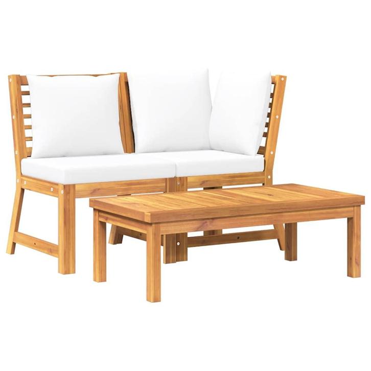 Luxe Loungeset | Retour Deal | Uniek Stuk, Tuin en Terras, Tuinsets en Loungesets, Nieuw, Hout, Loungeset, 4 zitplaatsen, Verzenden