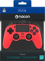 Bigben Nacon Wired Compact Controller-Rood (PlayStation 4), Ophalen of Verzenden, Nieuw