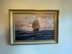 A. Gabali (XX) - Segelschiff auf hoher See, Antiek en Kunst, Kunst | Schilderijen | Klassiek