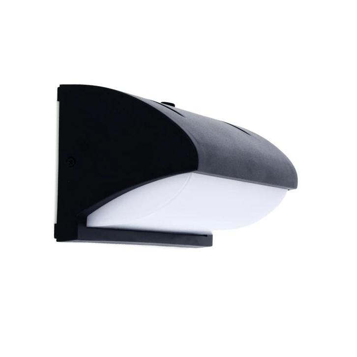 IP54 Led bulkhead 12W Zwart 3000K daglichtsensor, Tuin en Terras, Buitenverlichting, Nieuw, Netvoeding, Verzenden