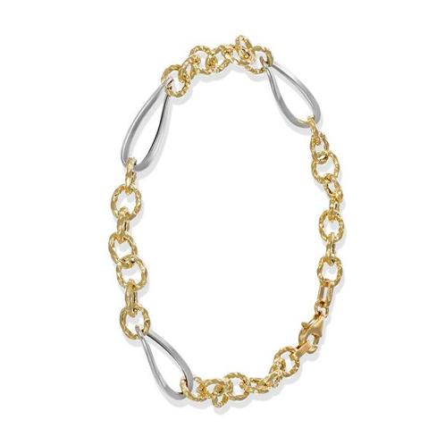 Armband - 18 karaat Geel goud, Witgoud, Handtassen en Accessoires, Armbanden