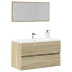 vidaXL Badkamerkast met spiegel 80x38,5x45 cm sonoma, Verzenden, Nieuw