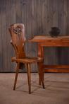 Vieille chaise en chêne | Vieille chaise de salle à manger