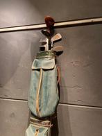 Sac de golf vintage avec 8 clubs de golf vintage, Nieuw