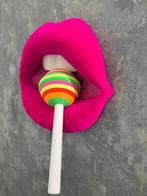 KIRAS - BOCCA PROVOCO FUCSIA VELLUTO VERSIONE GRANDE