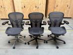 Herman Miller Aeron Remastered Onyx/Graphite/Polished, Huis en Inrichting, Bureaustoelen, Verzenden, Zwart, Zo goed als nieuw