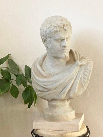 Buste, Imperatore Caracalla - 43 cm - Pierre