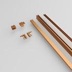 Sanivo Nova Wandprofiel XL 20 x 7 cm Geborsteld Brons, Ophalen of Verzenden, Nieuw, Chroom, Bad