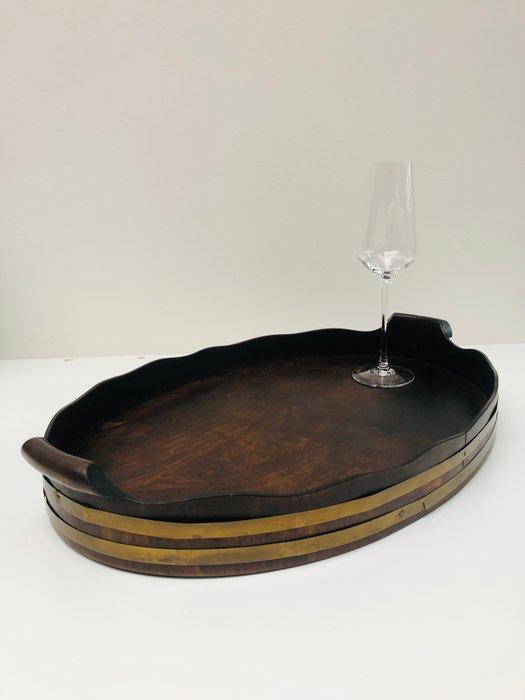 Dienblad - Mahonie, Antiek en Kunst, Antiek | Overige Antiek