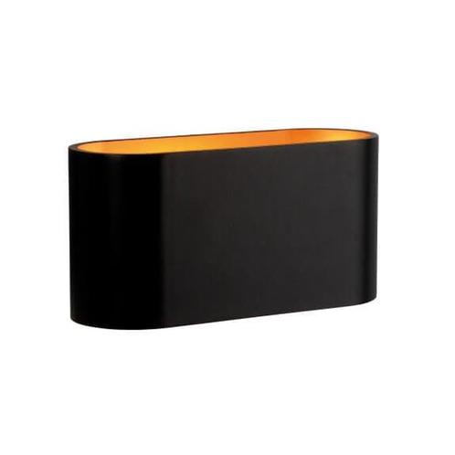 Spectrum - Wandlamp zwart goud ovaal G9, Huis en Inrichting, Lampen | Wandlampen, Nieuw, Metaal, Verzenden