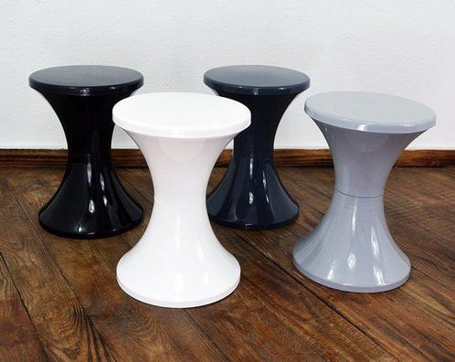 Kruk - Plastic - Vier vintage krukken, Antiek en Kunst, Kunst | Designobjecten