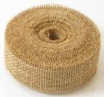 Jute band Naturel open structuur 5 cm rol 40 meter