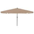 vidaXL Tuinparasol Taupe 395 x 395 x 245 cm Polyester, Verzenden, Nieuw