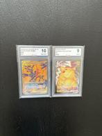 Pokémon - 2 Graded card - PIKACHU & ZEKROM GX FULL ART  &