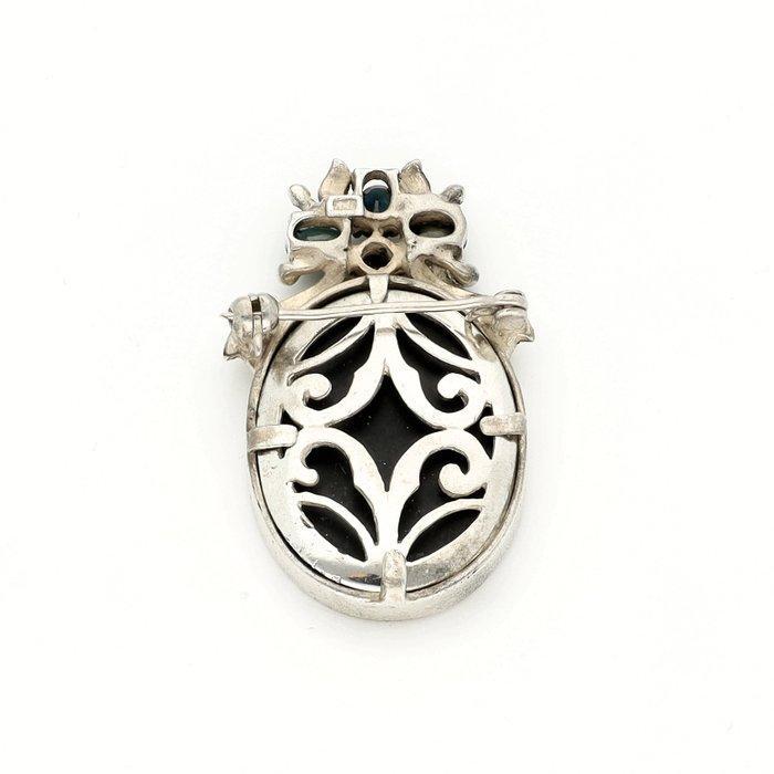 Zonder Minimumprijs - Broche Zilver -, Handtassen en Accessoires, Antieke sieraden