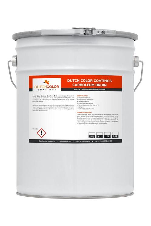 DCC Carboleum Bruin 2.5L, Doe-het-zelf en Bouw, Verf, Beits en Lak, Bruin, Nieuw, Verzenden