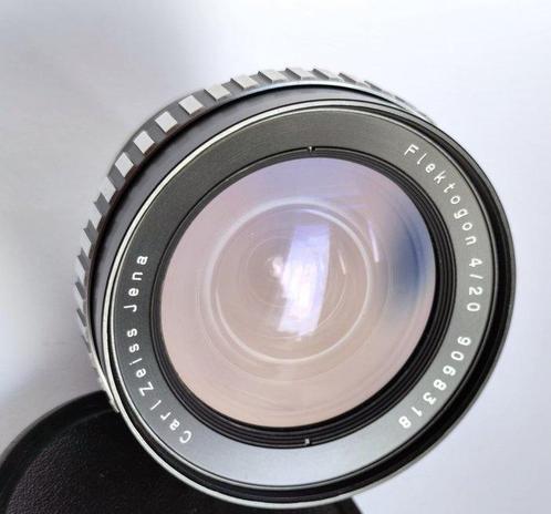 Carl Zeiss Jena 4/20mm Flektogon Zebra lens with M42 mount, Audio, Tv en Foto, Fotocamera's Analoog