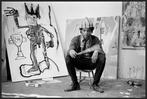 Pierre Houles - Jean Michel Basquiat dans son atelier NYC
