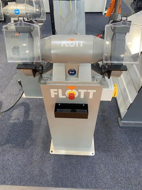 FLOTT TS 250 SD P  dubbele slijpmachine + afzuiging, Articles professionnels, Machines & Construction | Travail du métal, Enlèvement