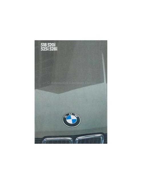 1982 BMW 5 SERIE BROCHURE NEDERLANDS, Boeken, Auto's | Folders en Tijdschriften