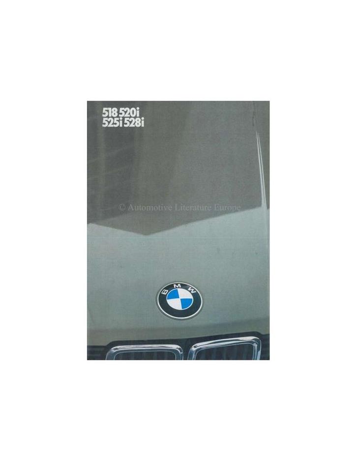 1982 BMW 5 SERIE BROCHURE NEDERLANDS, Livres, Autos | Brochures & Magazines