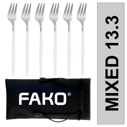 Fako Bijoux® - Gebaksvork / Dessertvork Smal - 13cm -, Huis en Inrichting, Keuken | Bestek, Verzenden