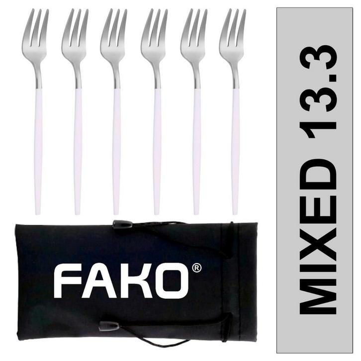 Fako Bijoux - Gebaksvork / Dessertvork Smal - 13cm -, Maison & Meubles, Cuisine | Couverts, Envoi