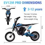 EV12M Pro Elektrische Motorfiets - Scooter Kinderen - 12, Fietsen en Brommers, Verzenden, Nieuw, Evercross Tech