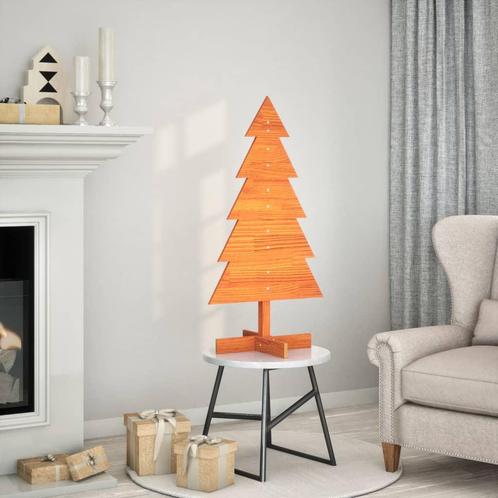 vidaXL Kerstdecoratie kerstboom 100 cm massief grenenhout, Diversen, Kerst, Nieuw, Verzenden