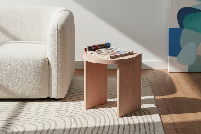 Studio Yann Gandon - Kruk - Ash - Shift Kruk - Lichtroze, Antiek en Kunst, Kunst | Designobjecten