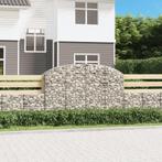 vidaXL Schanskorf gewelfd 200x50x120/140 cm gegalvaniseerd, Verzenden, Nieuw