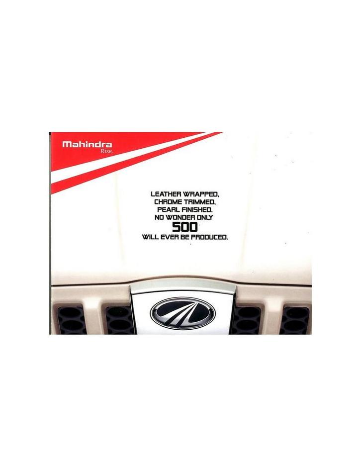 2014 MAHINDRA SCORPIO BROCHURE ENGELS, Boeken, Auto's | Folders en Tijdschriften