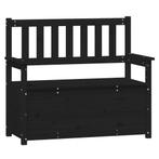 Bankje 112cm Zwart - Retour Deal - Multifunctioneel -64%, Huis en Inrichting, Zetels | Zetels, Verzenden, Minder dan 75 cm, Rechte bank